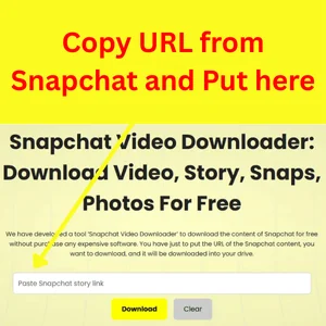Home 8 Copy URL from Snapchat and Put here
